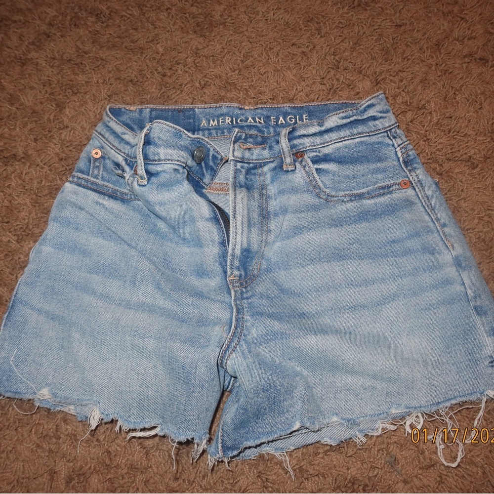 American Eagle Outfitters Light Blue Jean Shorts